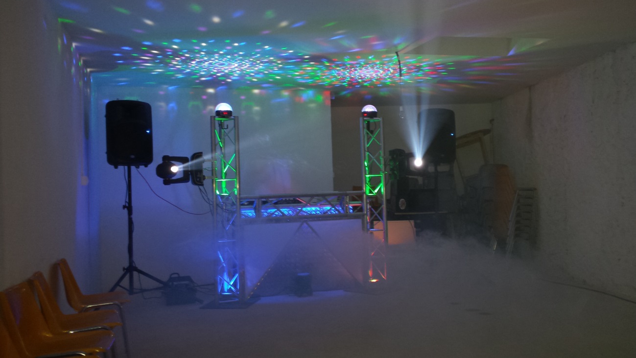 Pequeños eventos sonido y montaje